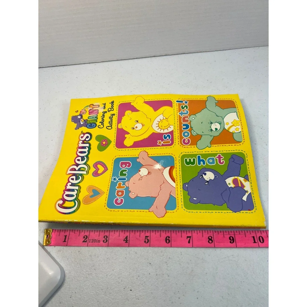 Vintage 2006 Care Bears Giant Coloring and Activity Book Caring Is What Counts